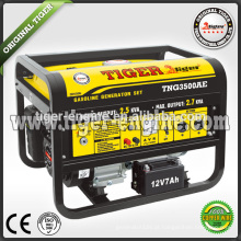 2500W TNG3500AE tigre marca gasolina gerador conjuntos